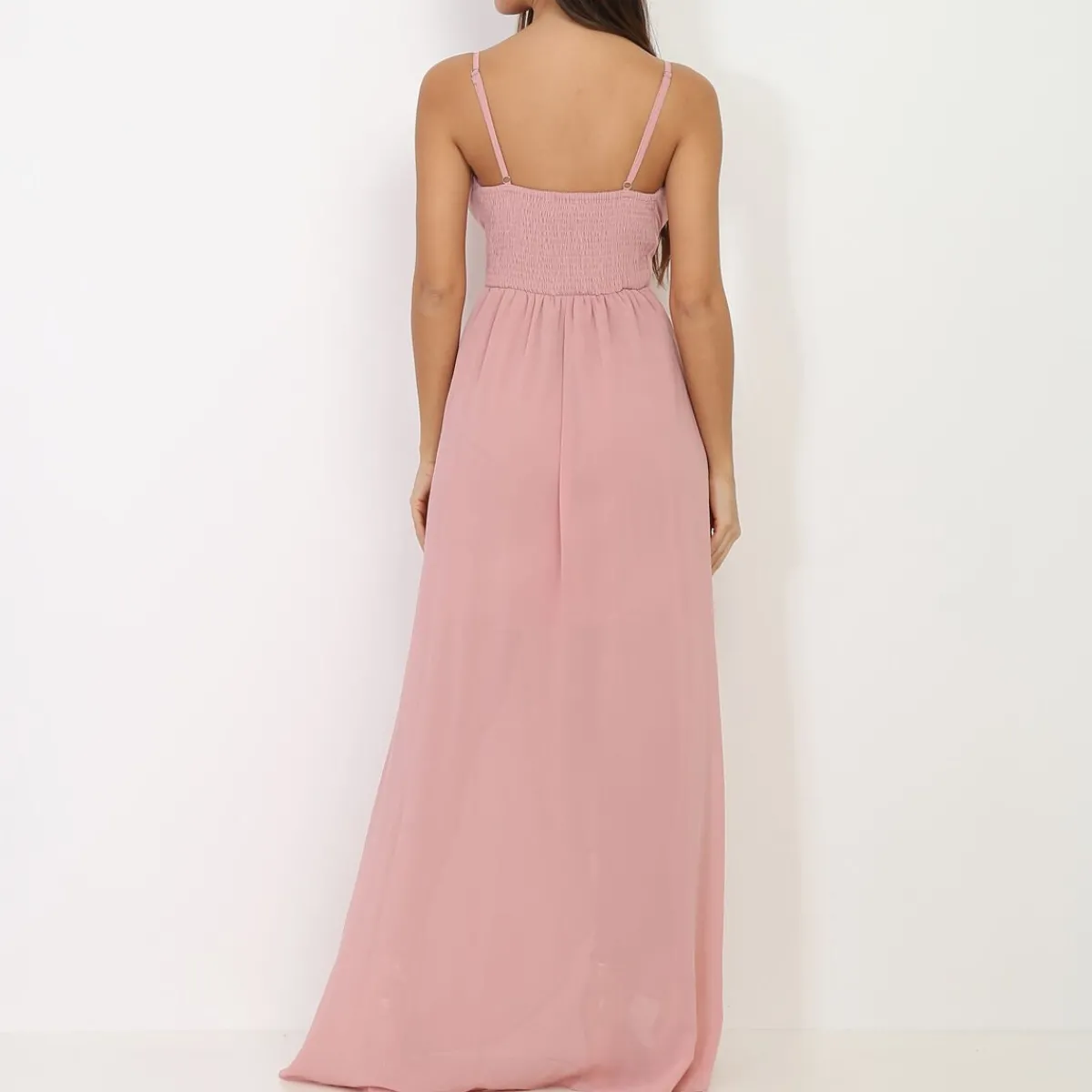 Clearance La Modeuse Robe de soirée longue VieuxRose