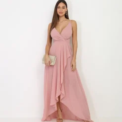 Clearance La Modeuse Robe de soirée longue VieuxRose