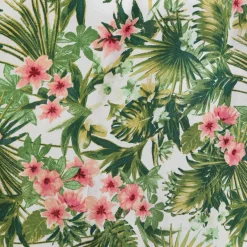 Clearance La Modeuse Robe longue à bretelles et motif tropical Blanc