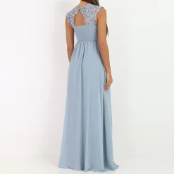 Best La Modeuse Robe longue à dentelle Bleucyan