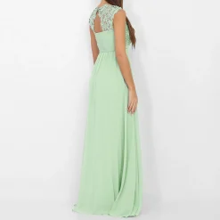 Clearance La Modeuse Robe longue à dentelle Vertmenthe