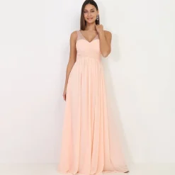 Best La Modeuse Robe longue à strass Rose