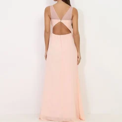 Best La Modeuse Robe longue à strass Rose