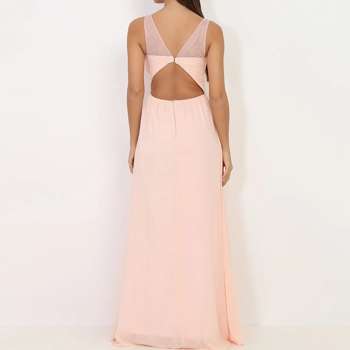 Best La Modeuse Robe longue à strass Rose