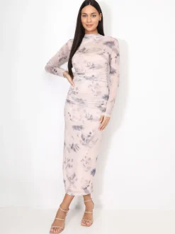 Best La Modeuse Robe moulante froncée en tulle