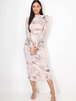 Best La Modeuse Robe moulante froncée en tulle