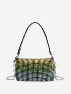 Clearance La Modeuse Sac à main à strass Multicolore