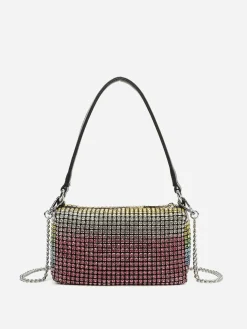 Clearance La Modeuse Sac à main à strass Multicolore