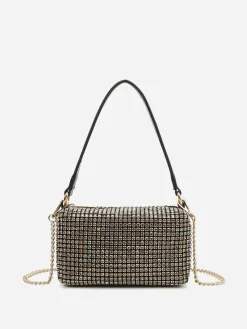 Best La Modeuse Sac à main à strass Doré