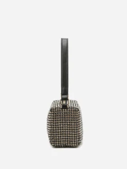 Best La Modeuse Sac à main à strass Doré