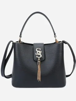 Online La Modeuse Sac à main avec pampille Noir