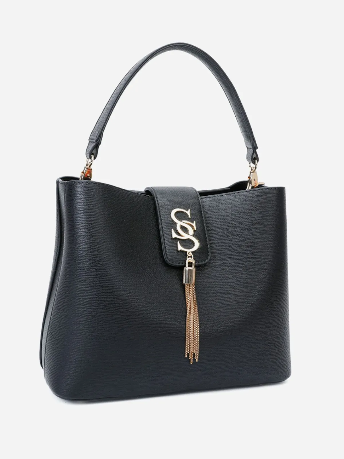 Online La Modeuse Sac à main avec pampille Noir