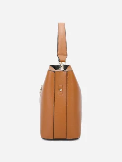 Discount La Modeuse Sac à main avec pampille Marron