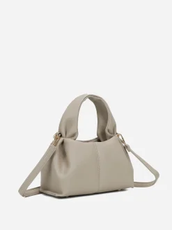 Clearance La Modeuse Sac à main froncé et arrondi Taupe