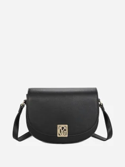 Online La Modeuse Sac bandoulière à monogramme doré Noir