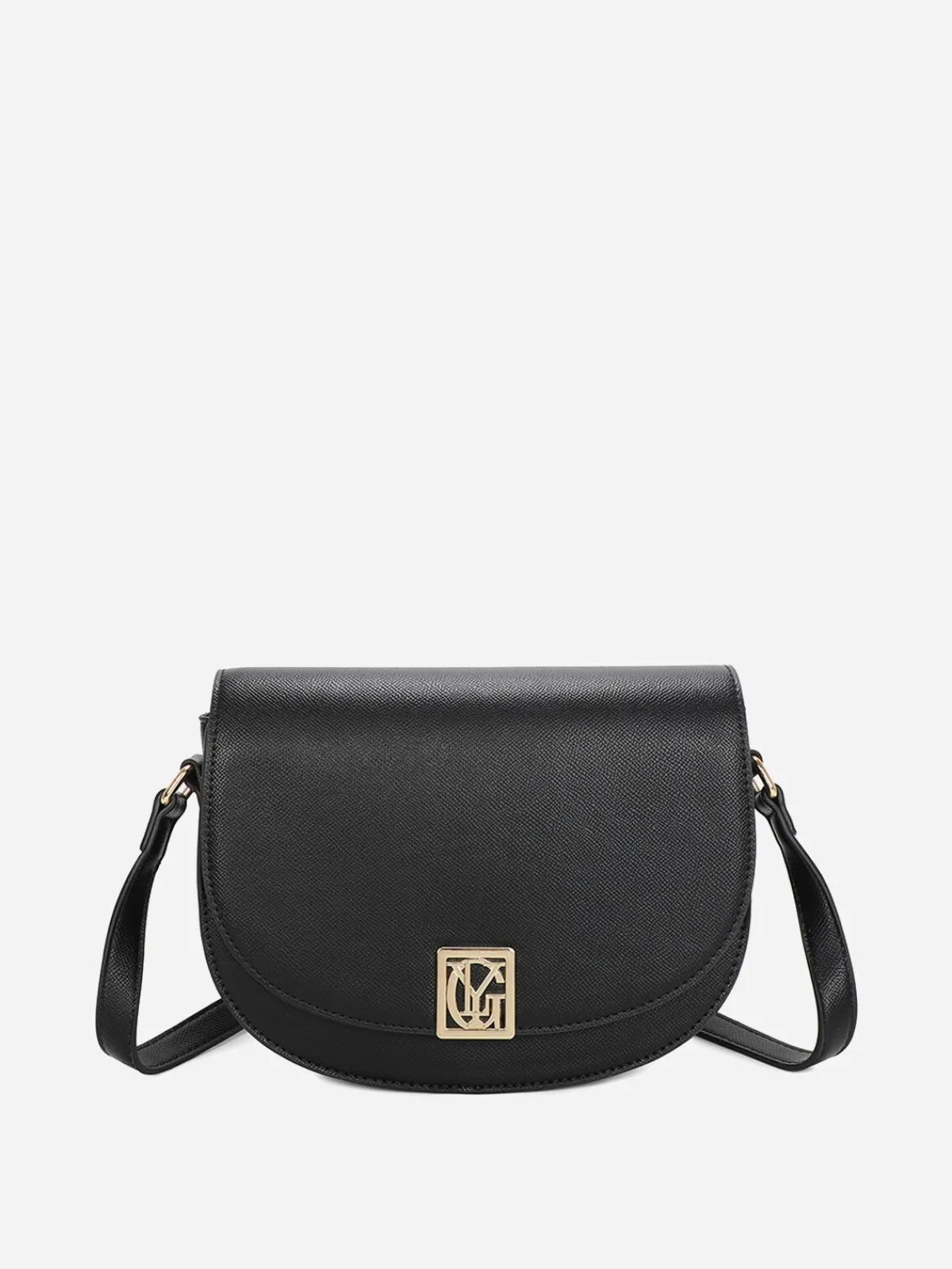 Online La Modeuse Sac bandoulière à monogramme doré Noir