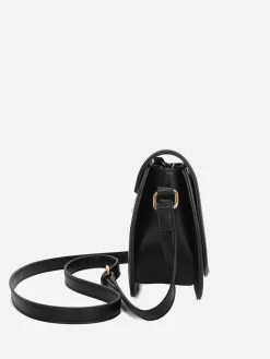 Online La Modeuse Sac bandoulière à monogramme doré Noir