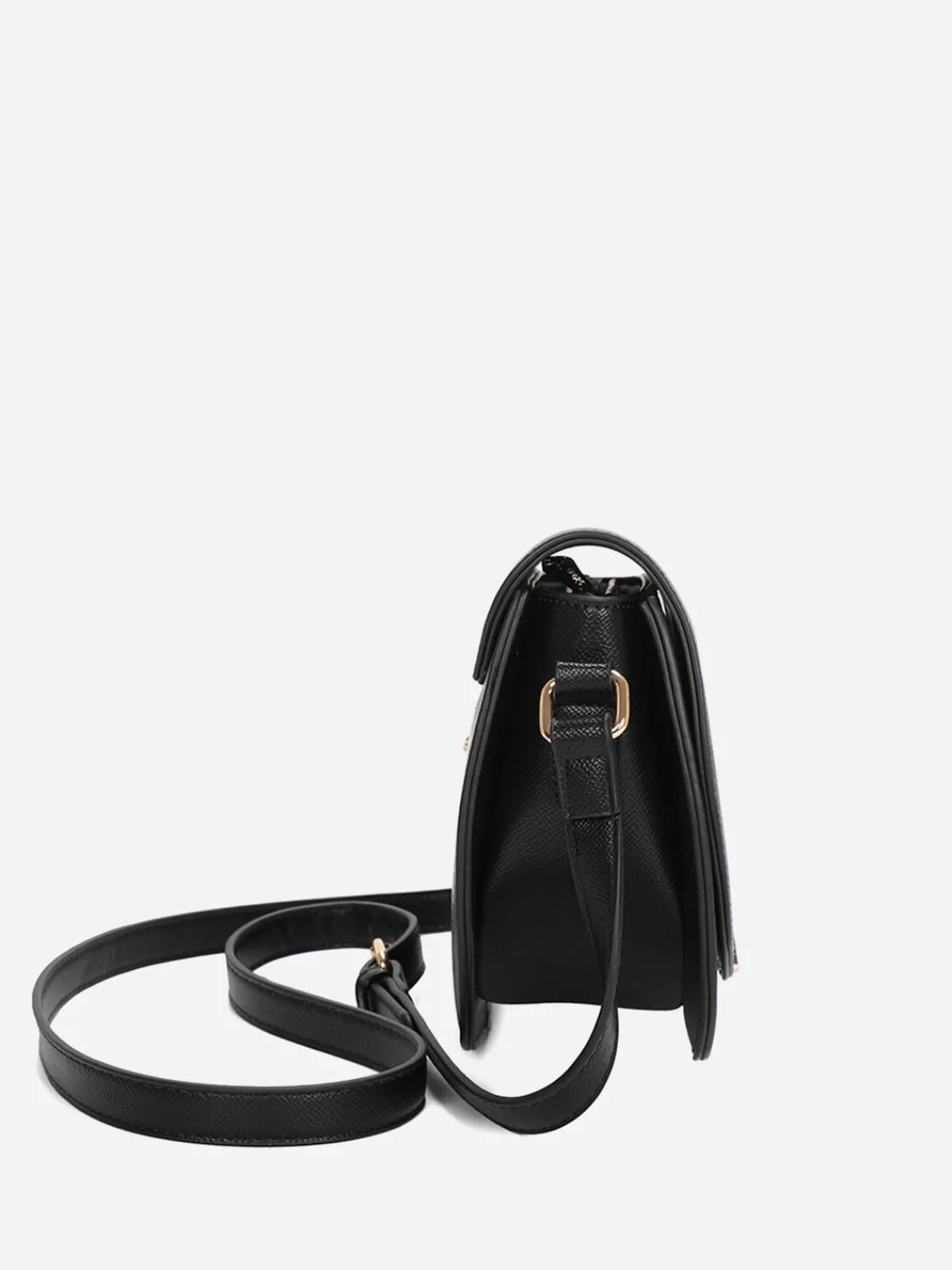 Online La Modeuse Sac bandoulière à monogramme doré Noir