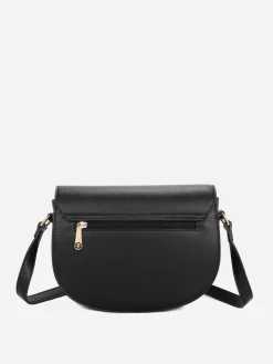 Online La Modeuse Sac bandoulière à monogramme doré Noir