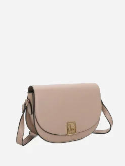 Online La Modeuse Sac bandoulière à monogramme doré Taupe