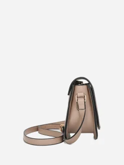 Online La Modeuse Sac bandoulière à monogramme doré Taupe