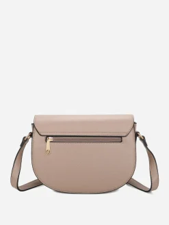 Online La Modeuse Sac bandoulière à monogramme doré Taupe