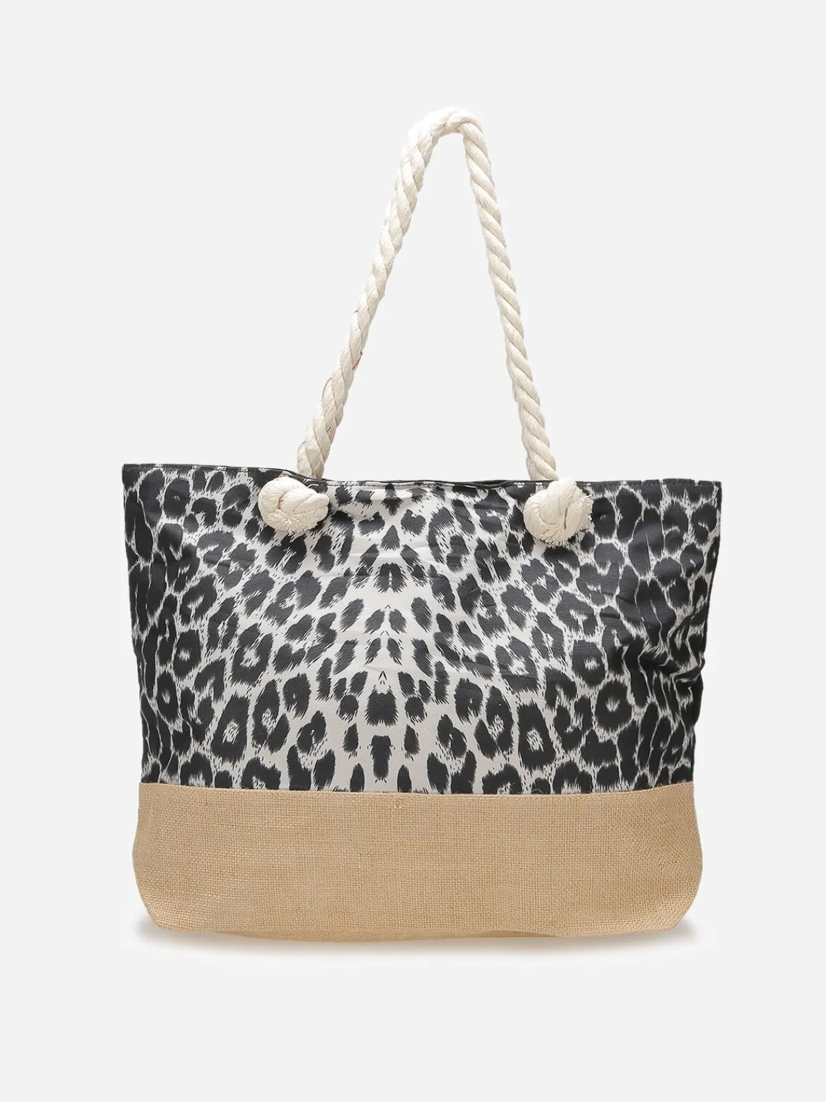 Hot La Modeuse Sac cabas bi-matière à motif animal