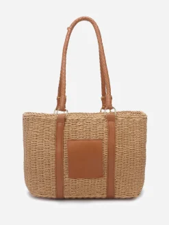 Best La Modeuse Sac de plage bi-matière Taupe