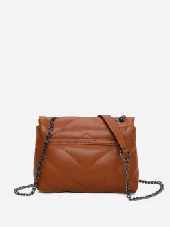 Discount La Modeuse Sac en bandoulière matelassé Marron