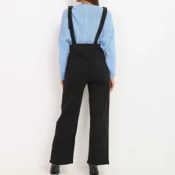 Best La Modeuse Salopette en jeans Noir