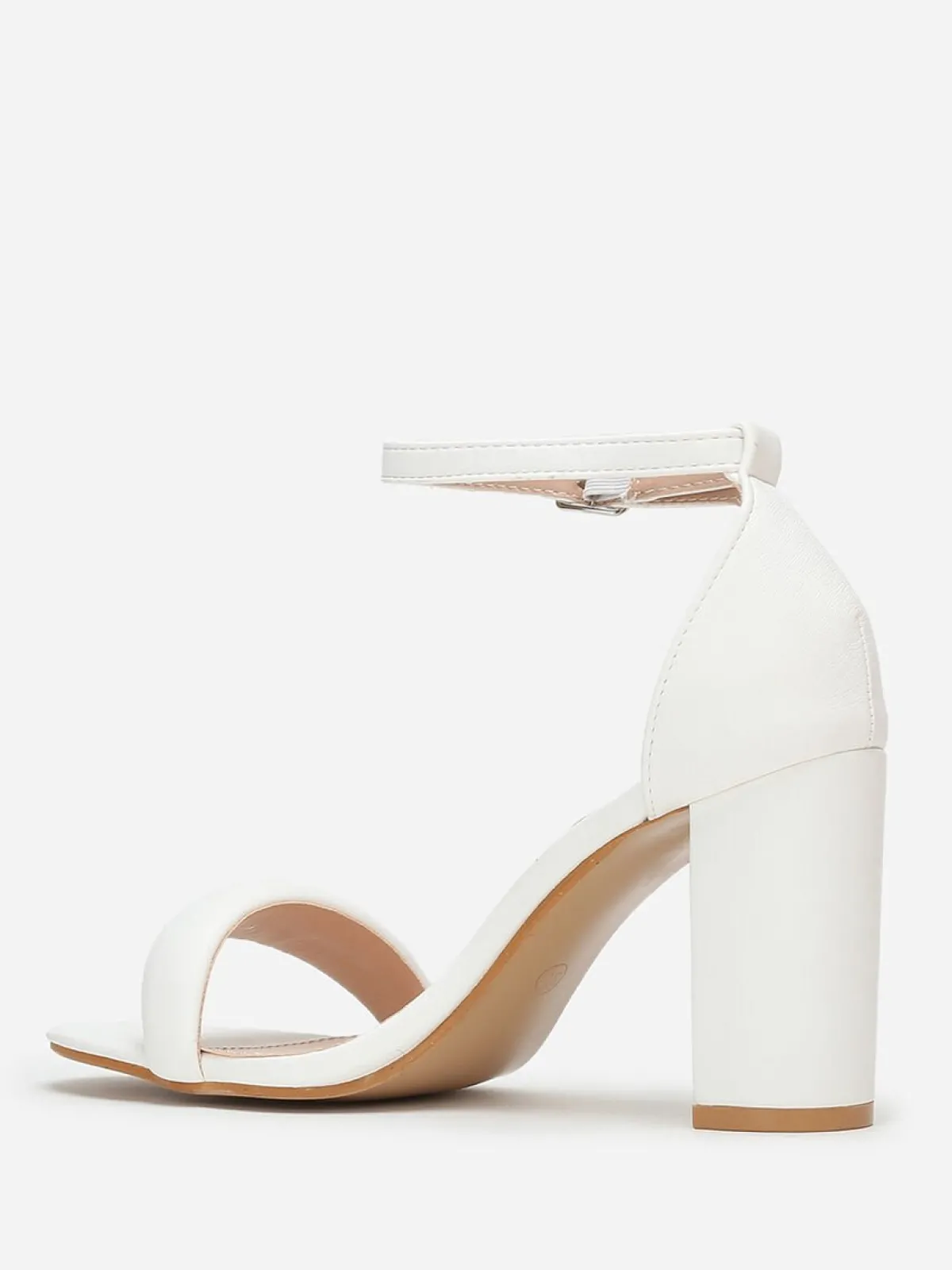 La Modeuse Sandales à bride arrondie Blanc
