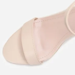 Best La Modeuse Sandales à bride et talon carrés Beige