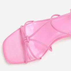 Discount La Modeuse Sandales à brides entrelacées Fuchsia