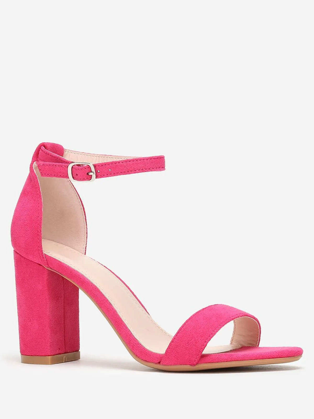 Clearance La Modeuse Sandales à brides et talon carré Fuchsia