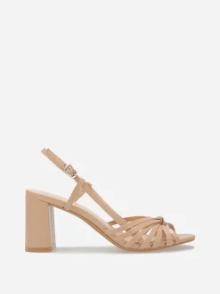 Best La Modeuse Sandales à fines brides nouées Taupe