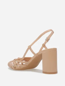 Best La Modeuse Sandales à fines brides nouées Taupe