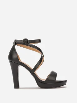 New La Modeuse Sandales à multi-brides et talon haut Noir