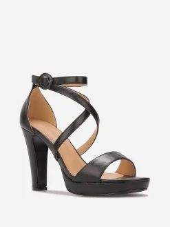 New La Modeuse Sandales à multi-brides et talon haut Noir