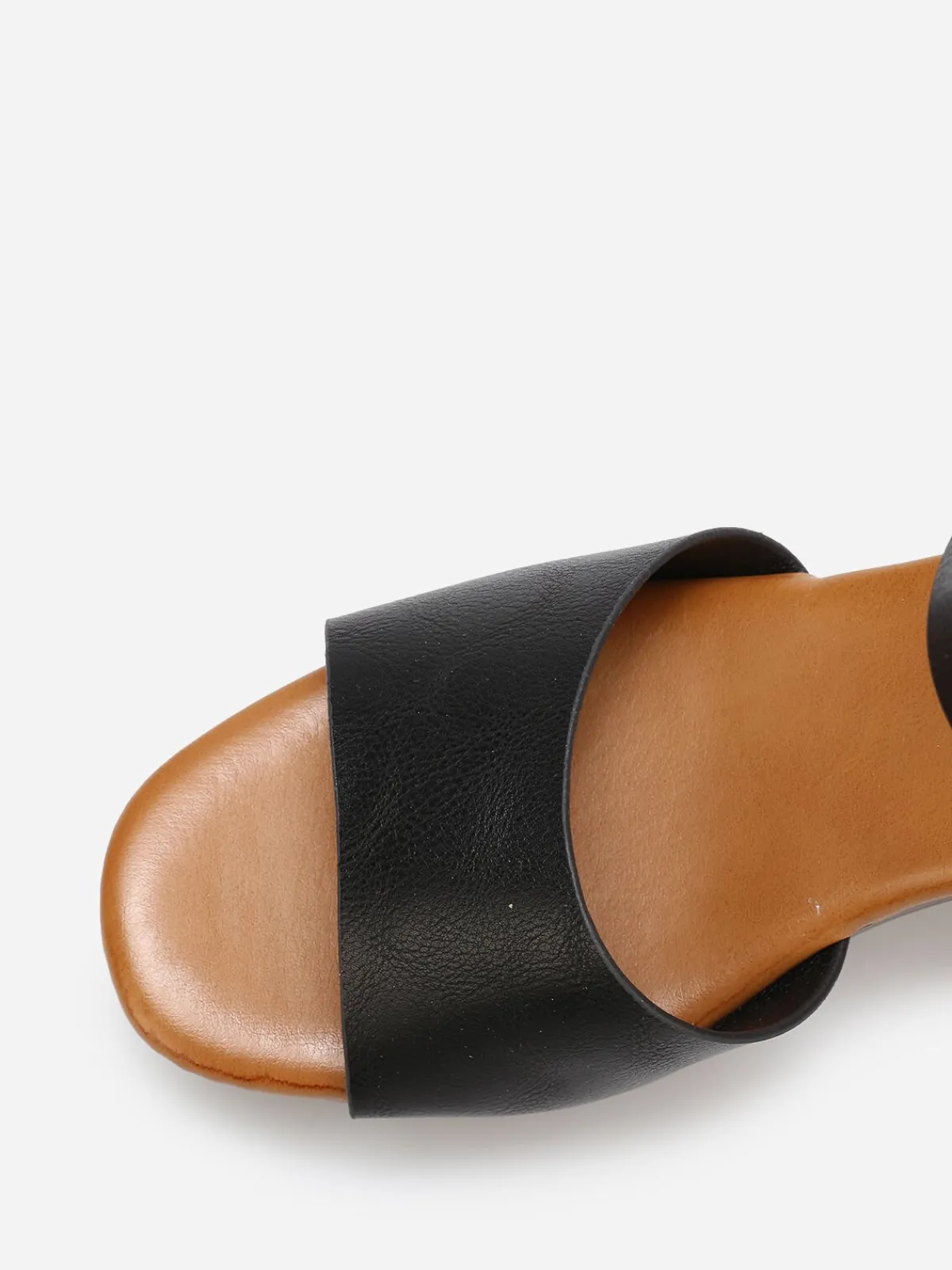 Online La Modeuse Sandales à plateforme effet bois Noir