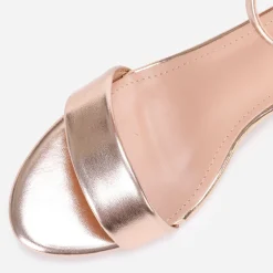 Sale La Modeuse Sandales  à talon carré arrondi grandes tailles Dorérose