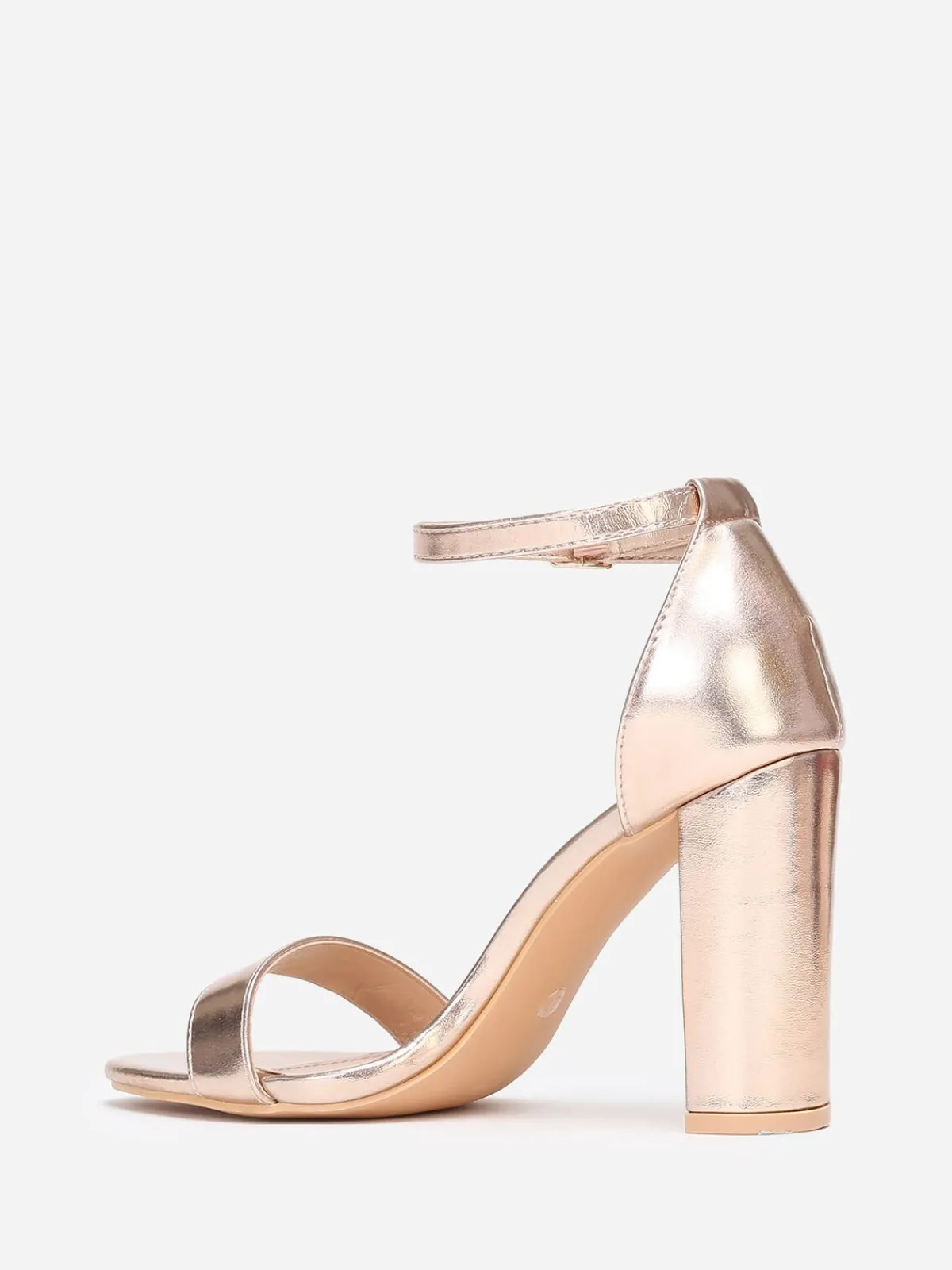 La Modeuse Sandales à talon et double brides Dorérose