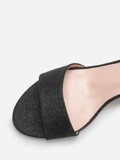 Hot La Modeuse Sandales à talon pailletées Noir