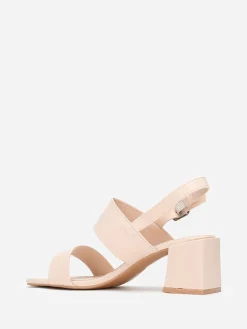 New La Modeuse Sandales s à larges brides et bout carré Beige