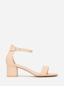 Best La Modeuse Sandales carrées en simili Beige