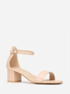 Best La Modeuse Sandales carrées en simili Beige