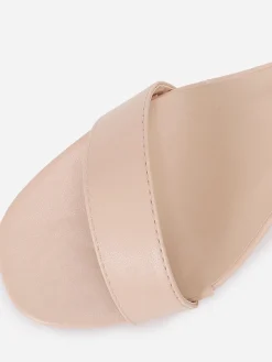 Best La Modeuse Sandales carrées en simili Beige