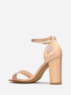 Online La Modeuse Sandales en simili à effet irisé Dorérose