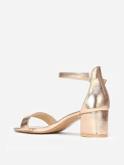 Discount La Modeuse Sandales en simili à petit talon Dorérose