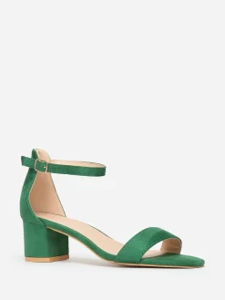 Best La Modeuse Sandales  en suédine à petit talon Vert