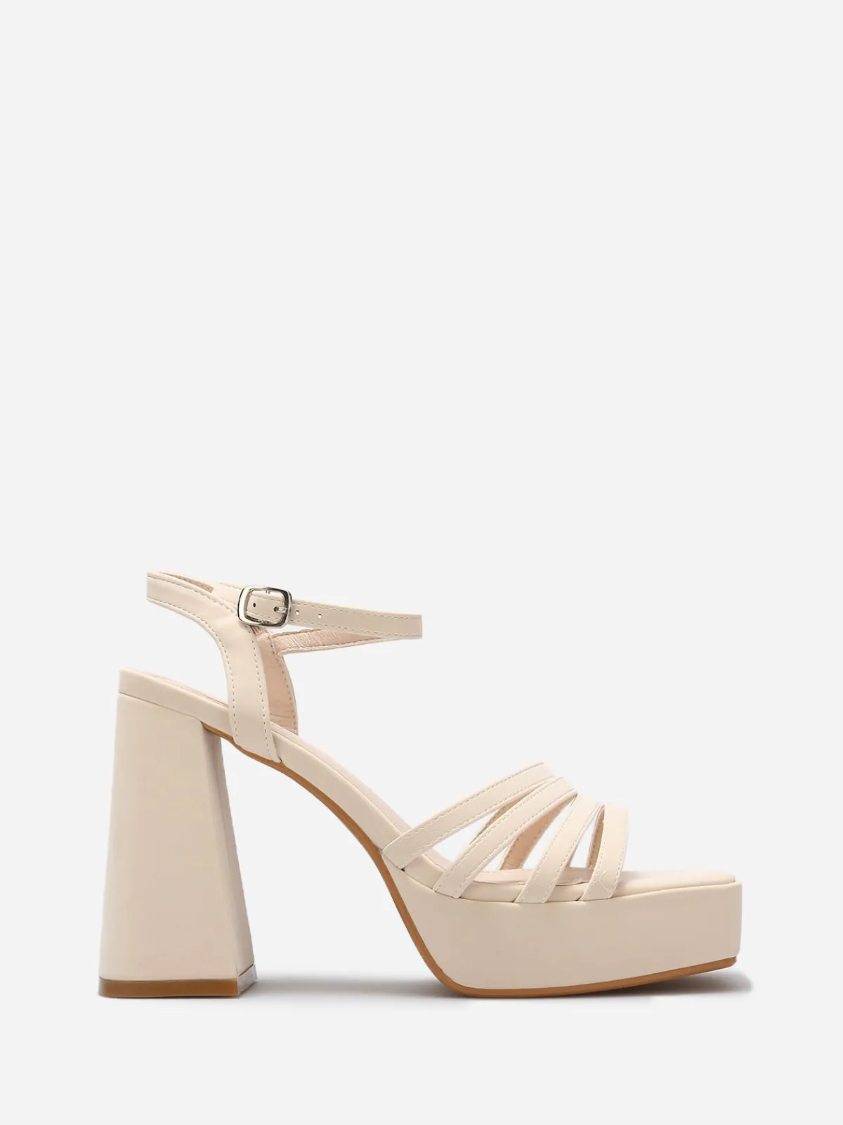 Best La Modeuse Sandales mates à fines brides Beige